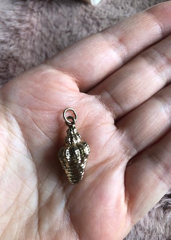 Yargıcı deniz kabuğu charm - kolye ucu - Görsel 5