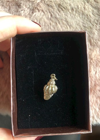 Yargıcı deniz kabuğu charm - kolye ucu - Görsel 2