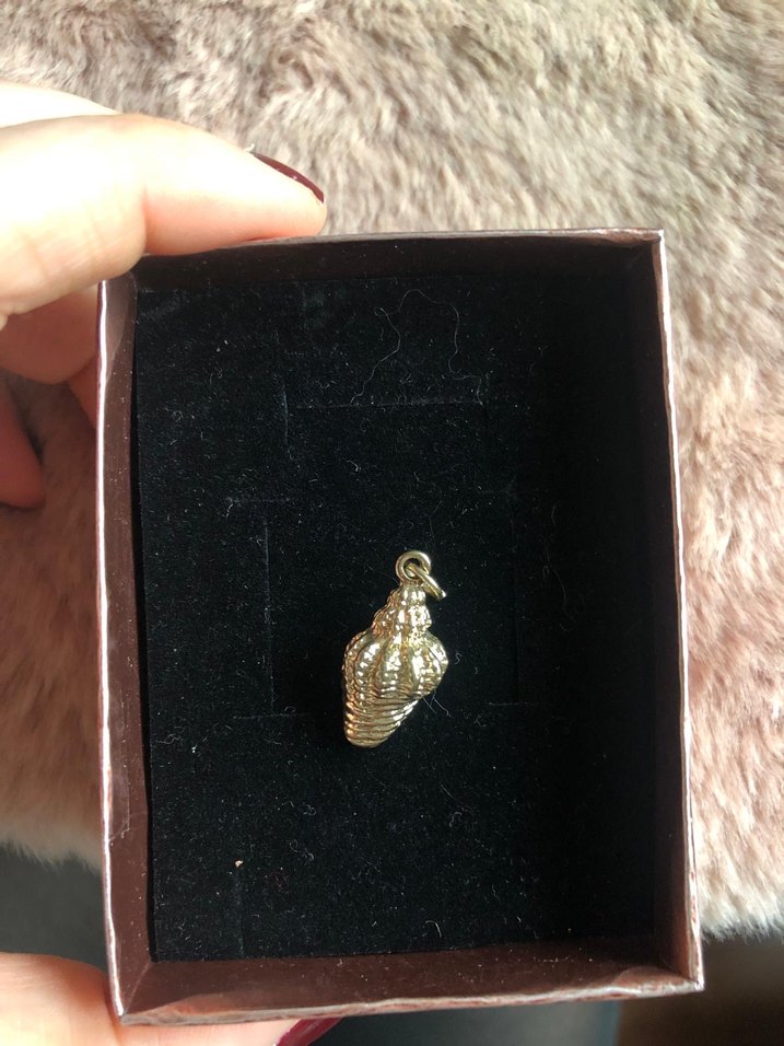 Yargıcı deniz kabuğu charm - kolye ucu - Görsel 2