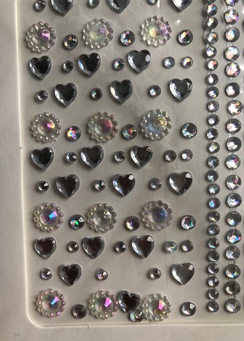 Yapışkanlı yüz ve tırnak süs taşı - Görsel 6