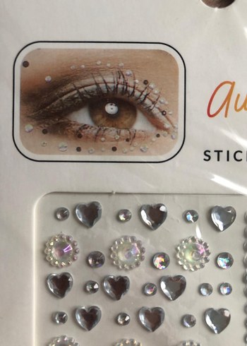 Yapışkanlı yüz ve tırnak süs taşı - Görsel 3