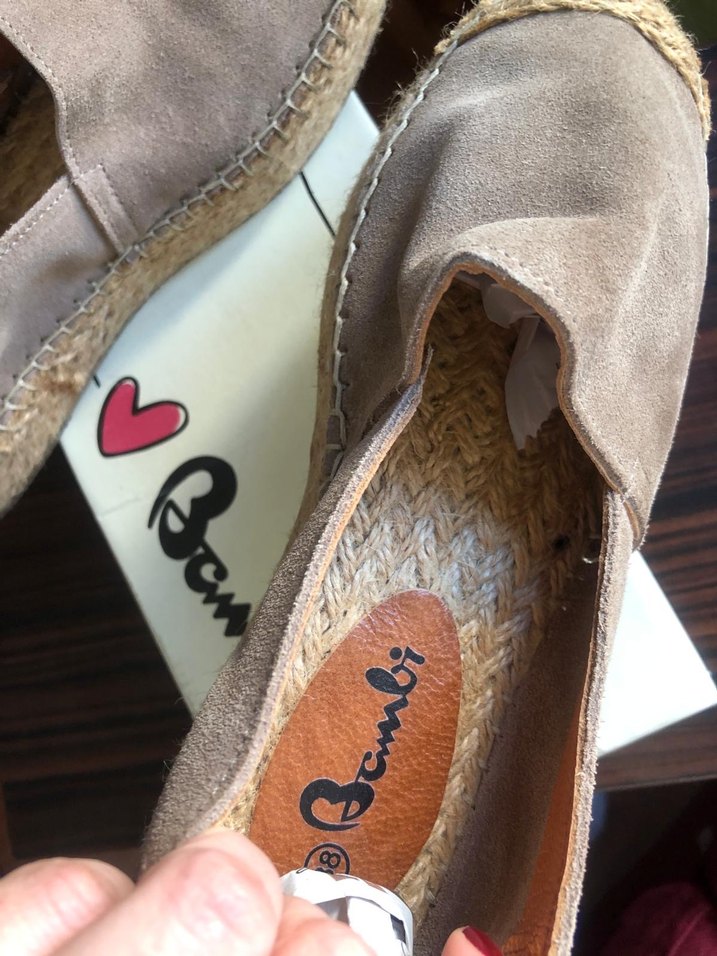 Bambi vizon hakiki süet espadril - Görsel 3