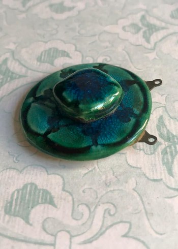 Petrol yeşili seramik charm - Görsel 5