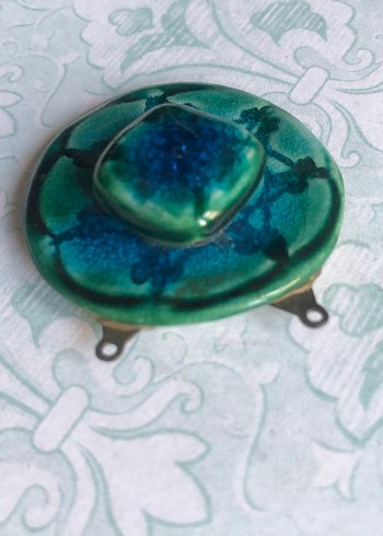 Petrol yeşili seramik charm - Görsel 7