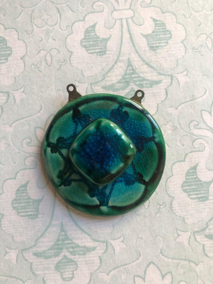 Petrol yeşili seramik charm - Görsel 2
