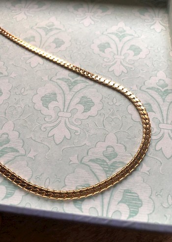 Örme gold zincir kolye - Görsel 8