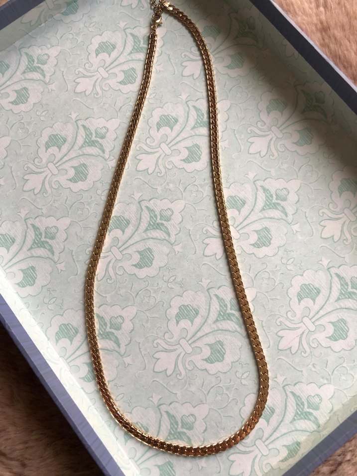 Örme gold zincir kolye - Görsel 2