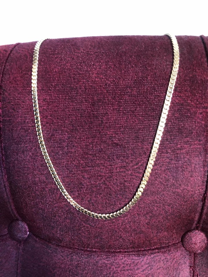 Örme gold zincir kolye - Görsel 5