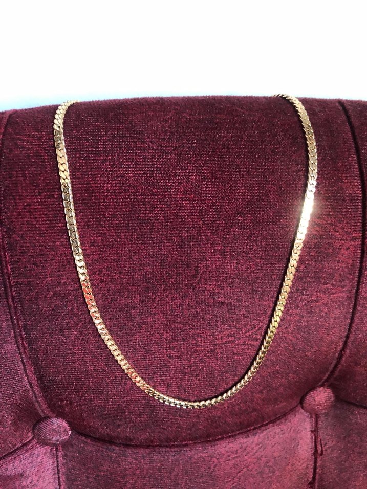 Örme gold zincir kolye - Görsel 4