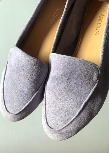 Enzo angiolini italyan %100 hakiki süet lila loafer - Görsel 9