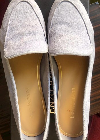 Enzo angiolini italyan %100 hakiki süet lila loafer - Görsel 10