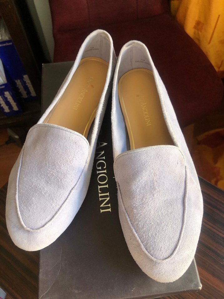 Enzo angiolini italyan %100 hakiki süet lila loafer - Görsel 4