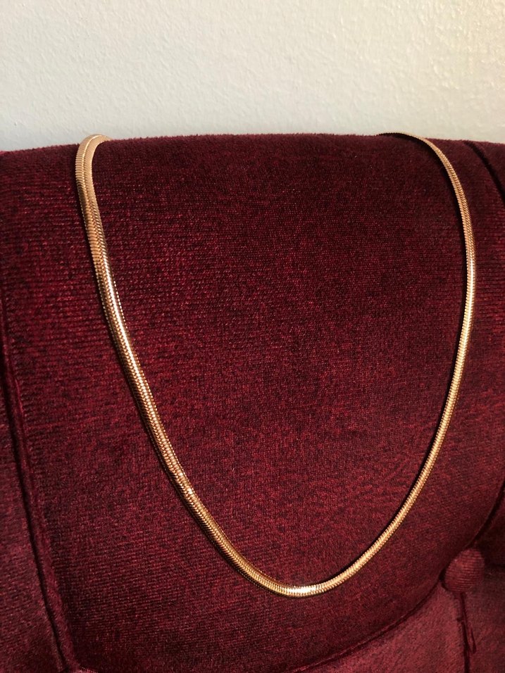 Yılan zincir gold kolye - Görsel 5