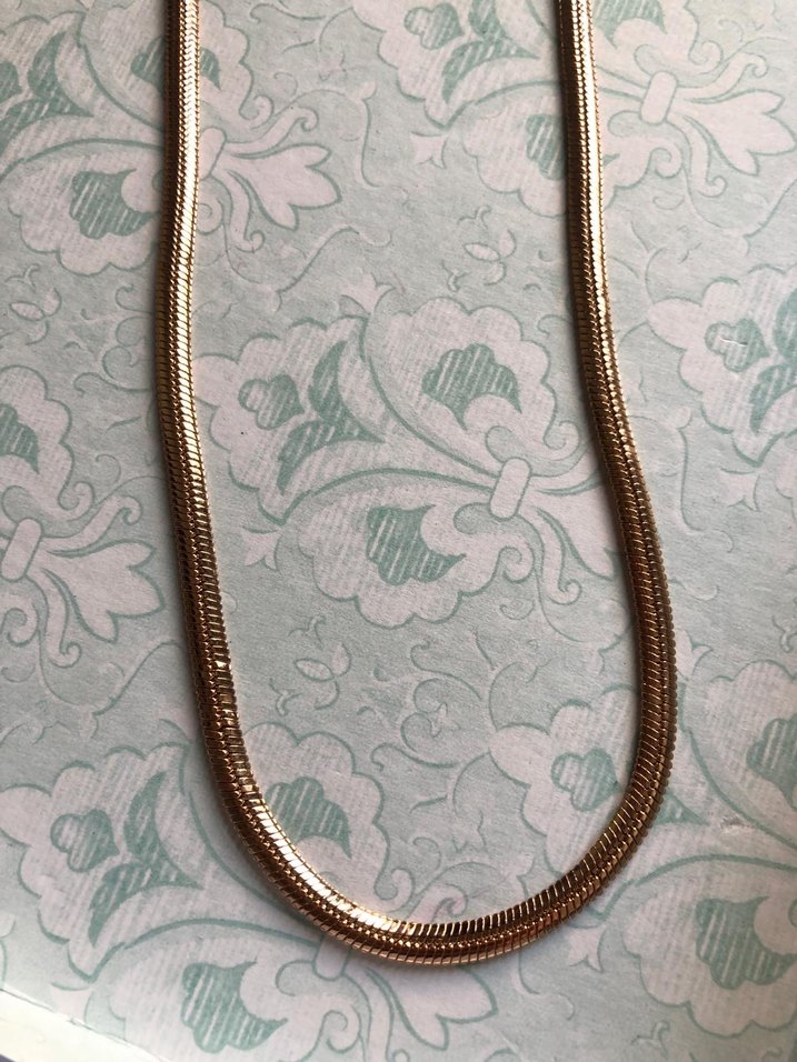 Yılan zincir gold kolye - Görsel 2