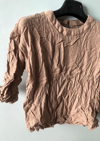 Mango suit ten rengi keten bluz - Görsel 9