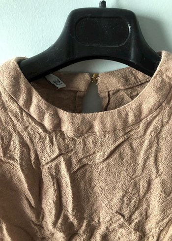 Mango suit ten rengi keten bluz - Görsel 5