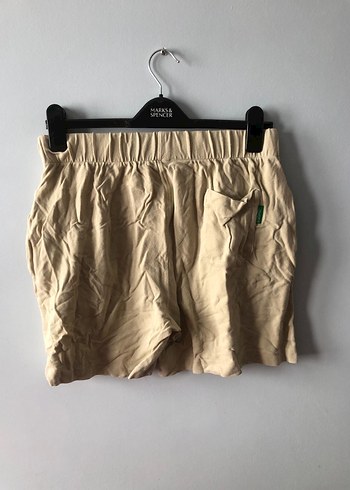 Benetton krem şort - Görsel 9