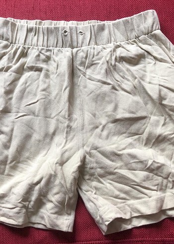 Benetton krem şort - Görsel 10