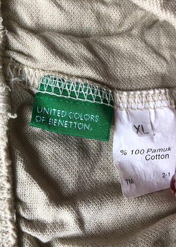 Benetton krem şort - Görsel 8