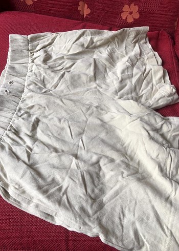 Benetton krem şort - Görsel 11