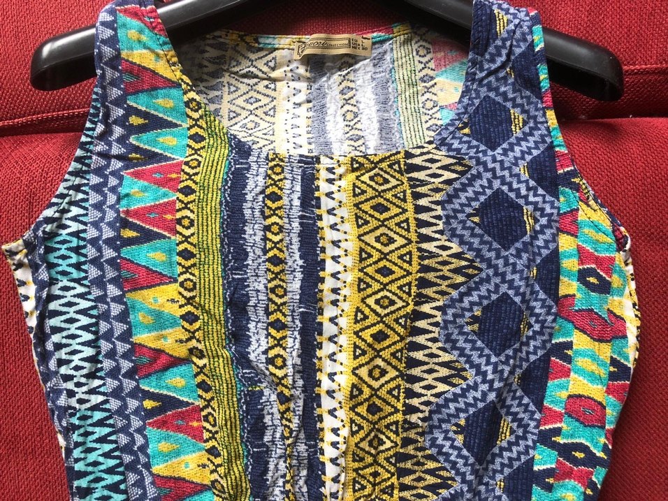 Savori etnik desenli midi elbise - Görsel 2