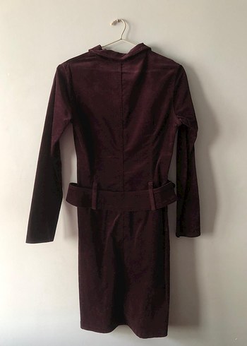 Y london mürdüm kadife uzun elbise - Görsel 12