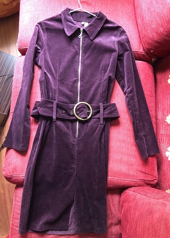 Y london mürdüm kadife uzun elbise - Görsel 13