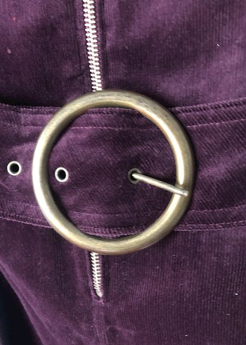 Y london mürdüm kadife uzun elbise - Görsel 8