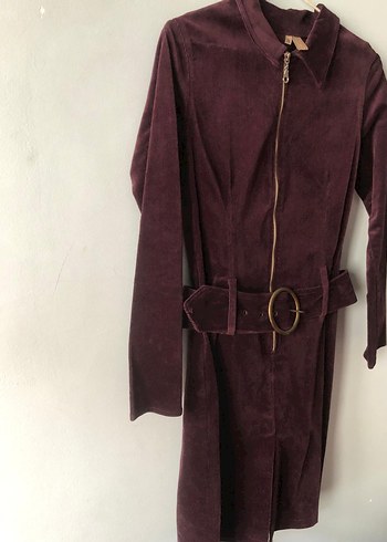 Y london mürdüm kadife uzun elbise - Görsel 18