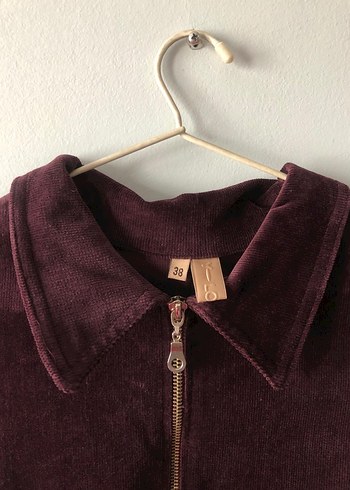 Y london mürdüm kadife uzun elbise - Görsel 4