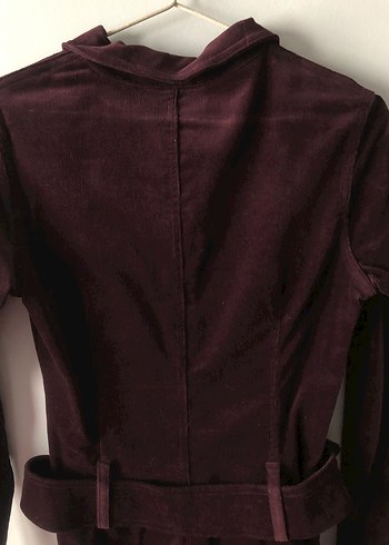 Y london mürdüm kadife uzun elbise - Görsel 11