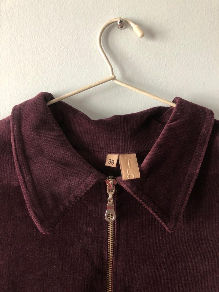 Y london mürdüm kadife uzun elbise - Görsel 4