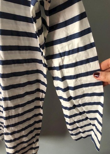 Zara çizgili uzun bluz - Görsel 8