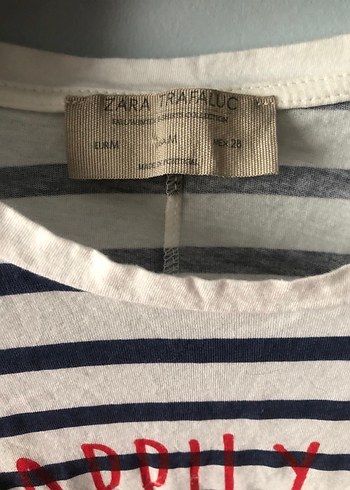 Zara çizgili uzun bluz - Görsel 2