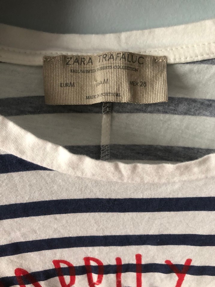 Zara çizgili uzun bluz - Görsel 2