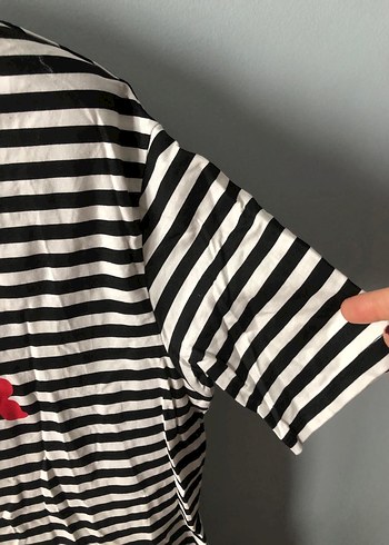 H&M çizgili au revoir elbise - Görsel 5