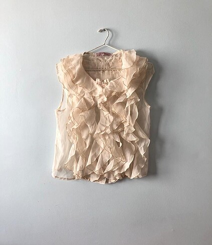 Lace coat ekru fırfırlı bluz (Londra'dan)