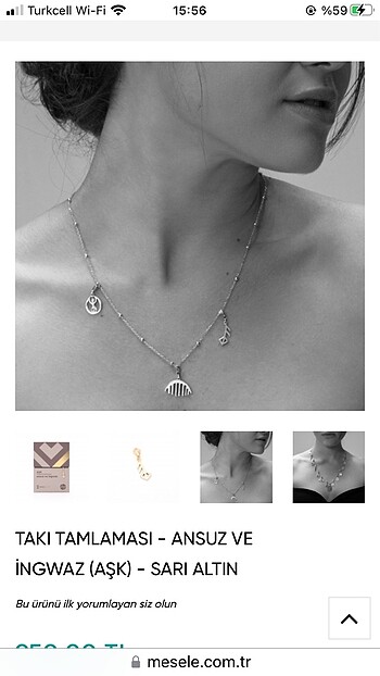 Mesele design aşk (Ansuz ve İngwaz) kolye ucu - Görsel 6