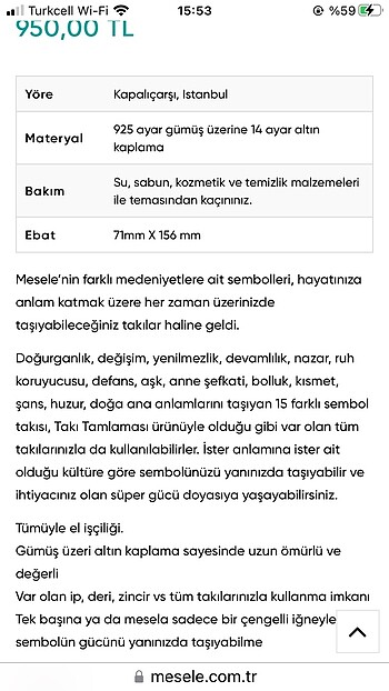 Mesele design aşk (Ansuz ve İngwaz) kolye ucu - Görsel 4