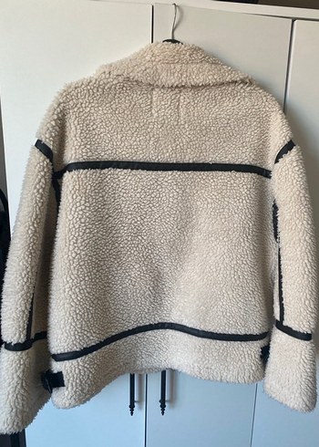 Kürklü Bej Kadın Ceket - Görsel 3