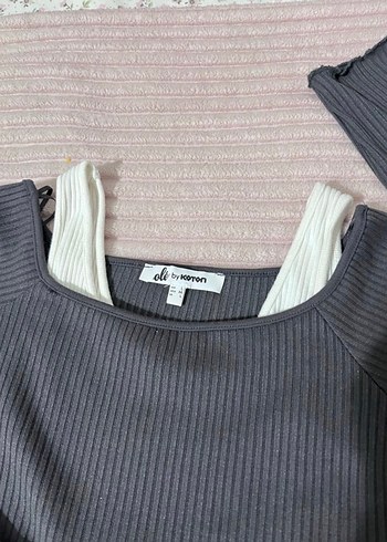 Uzun Kollu Siyah Triko Bluz - Görsel 3