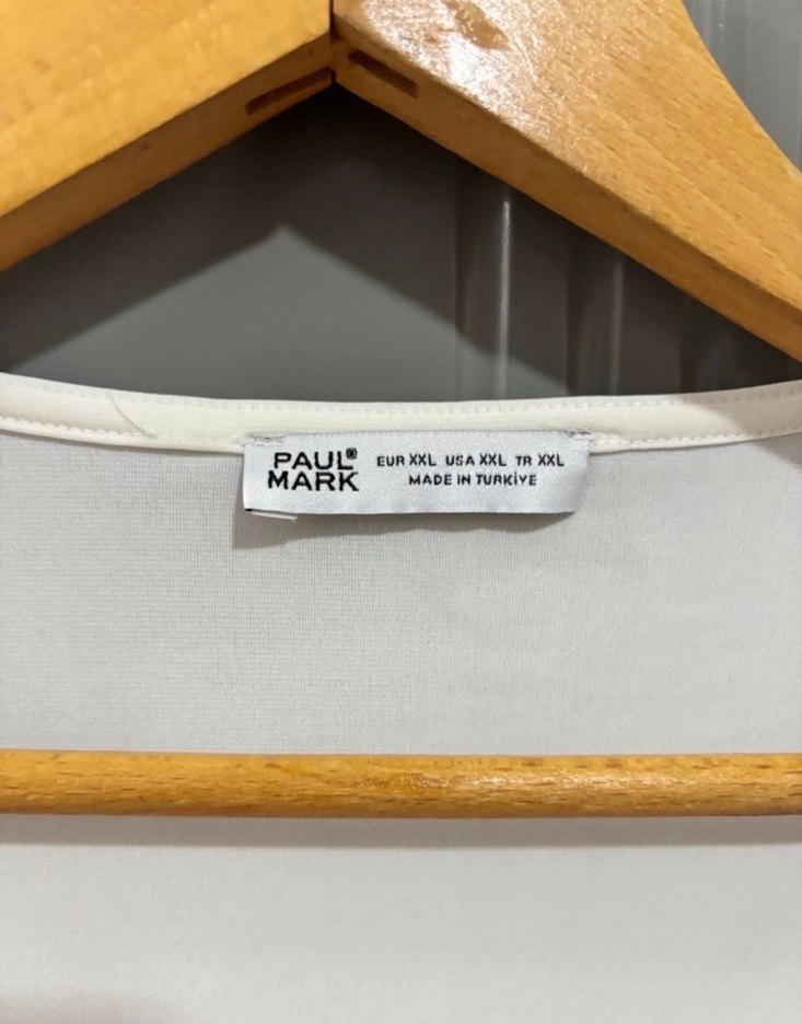 Beyaz Kadın Uzun Kollu Bluz - Görsel 3