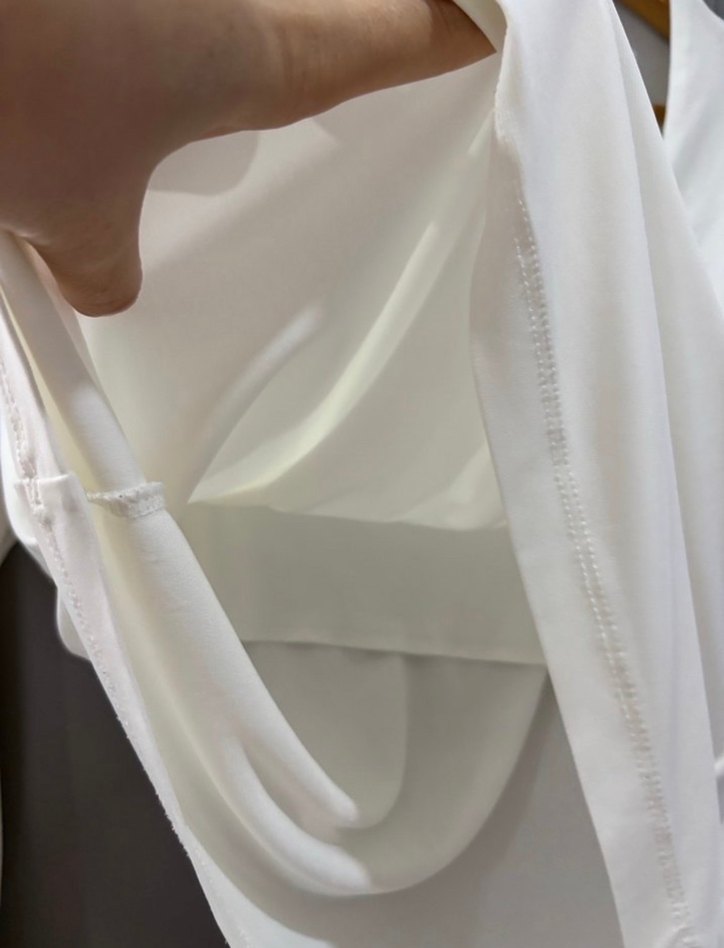 Beyaz Kadın Uzun Kollu Bluz - Görsel 2