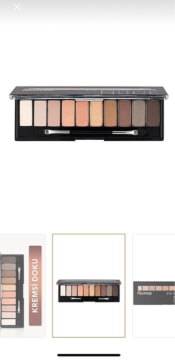 Beden Renk Flormar 10?lu far paleti ( açık nude ve toprak tonları