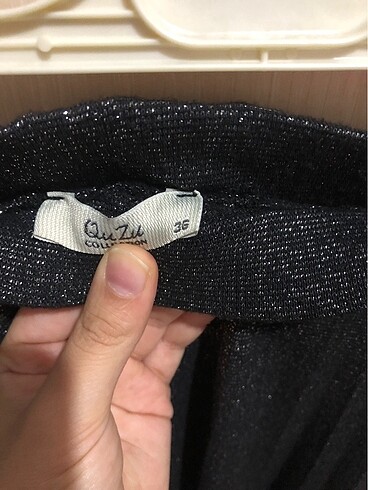 36 Beden siyah Renk yüksel bel midi boy etek