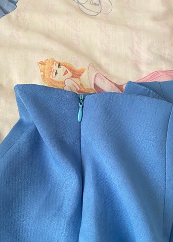 Diğer pastel mavi şort etek yazlık