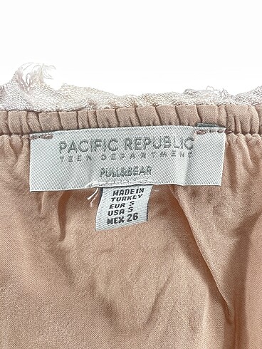 s Beden kahverengi Renk Pull and Bear Kısa Elbise %70 İndirimli.