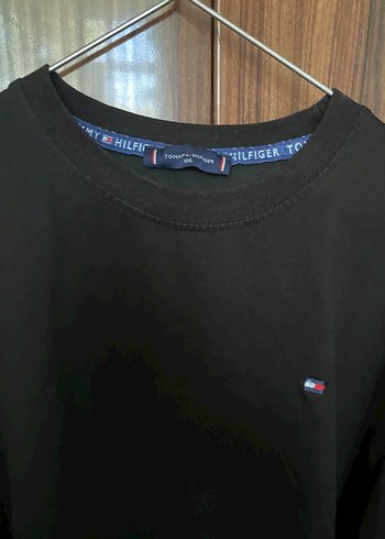Tommy Hilfiger Erkek Siyah Sweatshirt Uzun Kollu Regular Fit
