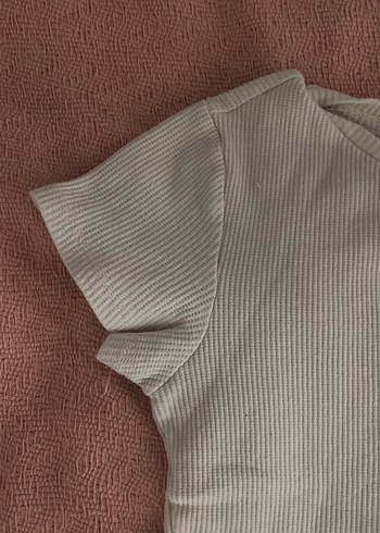 Defacto Bej Baskılı Kısa Kollu Kadın body