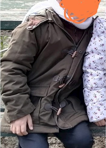 Kahverengi ve Haki renl Erkek Çocuk Street Wear Mont - Görsel 3